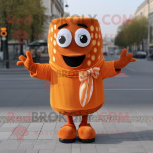 Orange Currywurst mascotte...