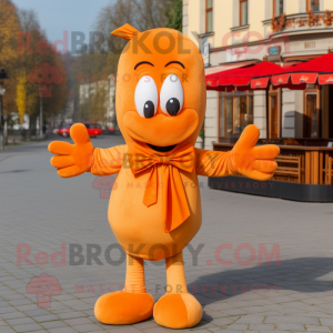 Orange Currywurst mascotte...