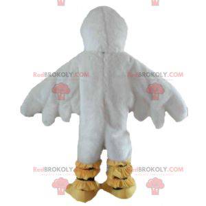 Witte en gele eend meeuw mascotte - Redbrokoly.com