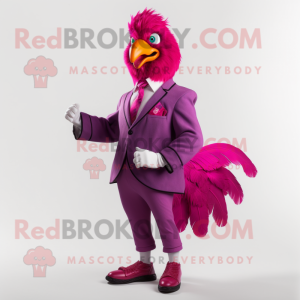 Magenta Roosters maskot...