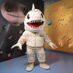 Cream Shark mascotte...