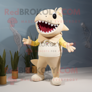 Cream Shark mascotte...