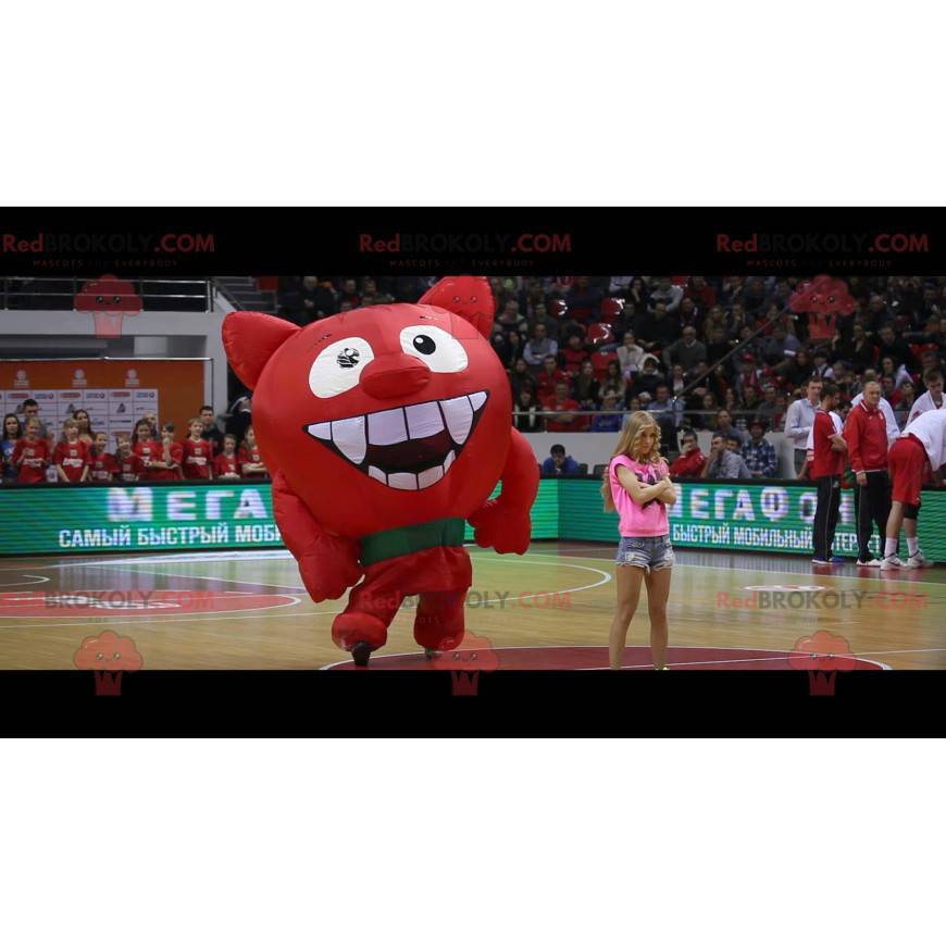 Maskot obří červený ďábel - Redbrokoly.com