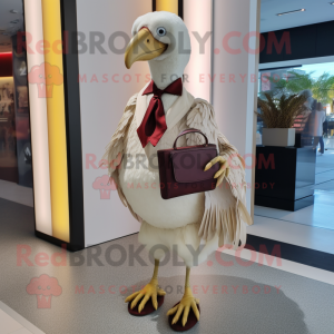 Kremfarget Dodo Bird maskot...