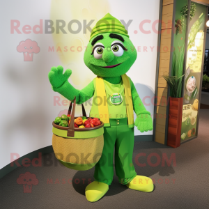 Limettengrüner Maskottchen...