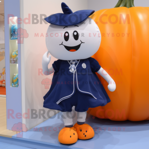 Navy Pumpkin maskot kostume...