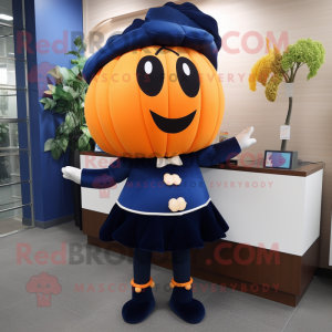 Navy Pumpkin maskot kostume...