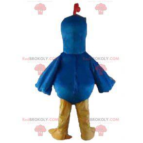Blaues gelbes und orange Taubenvogelmaskottchen - Redbrokoly.com