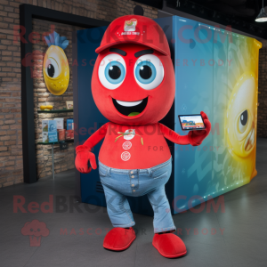 nan Shakshuka mascot costume character dressed with a Bootcut Jeans and Coin purses