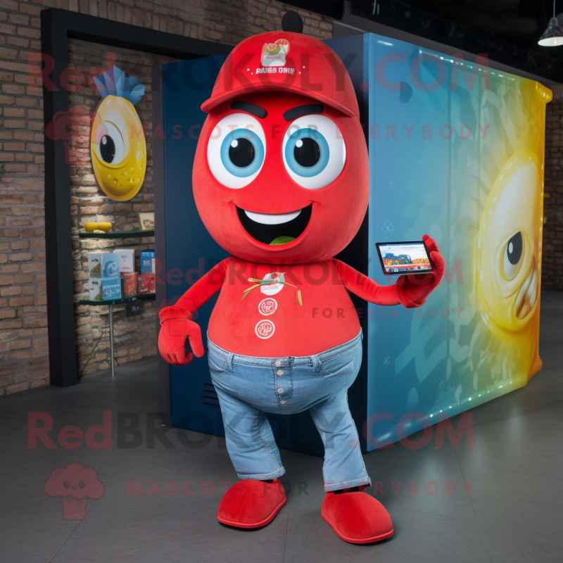 nan Shakshuka mascot costume character dressed with a Bootcut Jeans and Coin purses nan Shakshuka mascot costume character dressed with a Bootcut Jeans and Coin purses