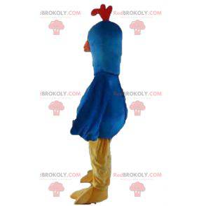 Blaues gelbes und orange Taubenvogelmaskottchen - Redbrokoly.com