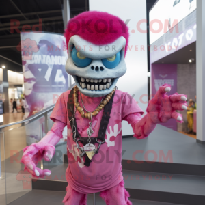 Roze Undead mascotte...