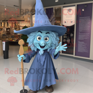 Cyan Witch S Hat mascotte...