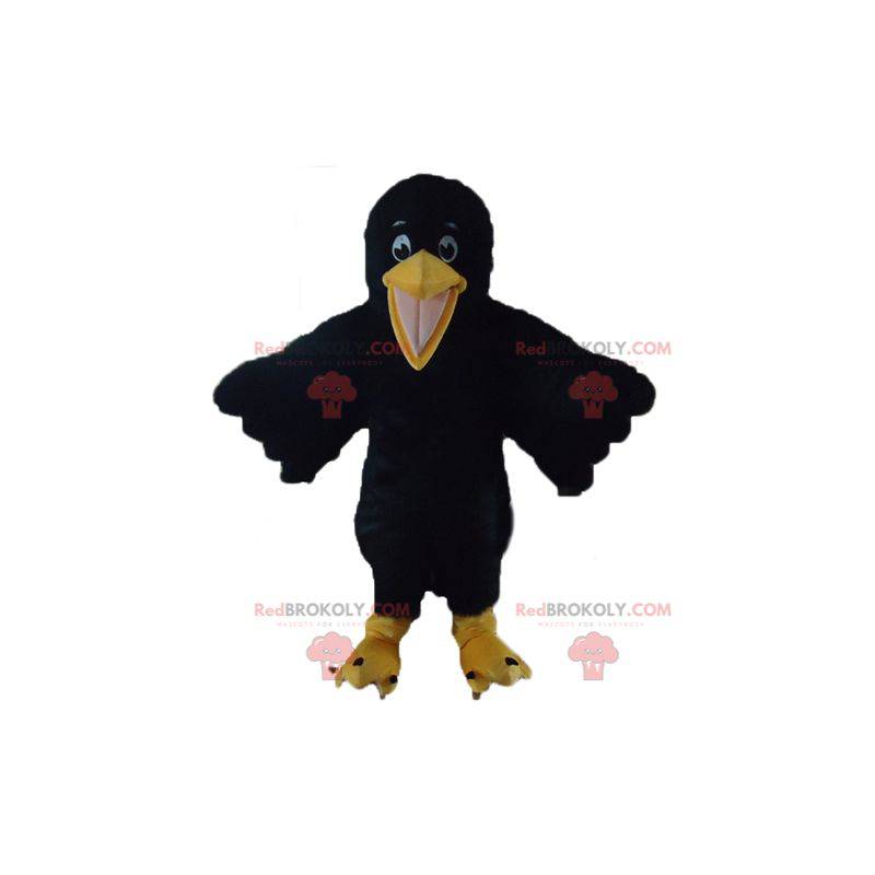 Mascotte de corbeau noir et jaune géant et doux - Redbrokoly.com