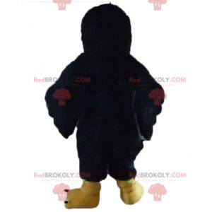 Giant and sweet black and yellow crow mascot - Redbrokoly.com