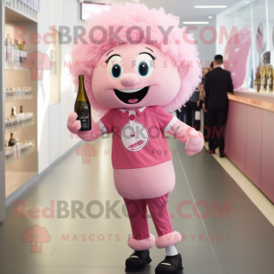 Pink champagne maskot...