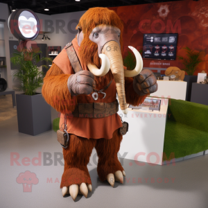 Rust Mammoth maskot kostume...