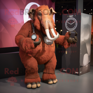 Rust Mammoth maskot drakt...