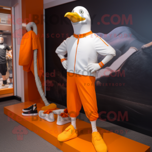 Orange Seagull mascotte...