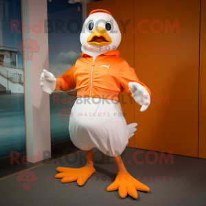 Orange Seagull maskot...