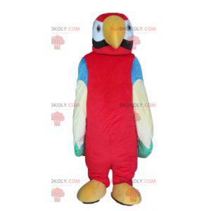 Mascote papagaio gigante multicolorido - Redbrokoly.com