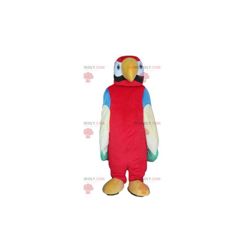 Mascote papagaio gigante multicolorido - Redbrokoly.com