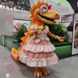 Peach Spinosaurus maskot...