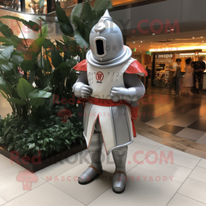 nan Medieval Knight mascot costume character dressed with a Jumpsuit and Earrings