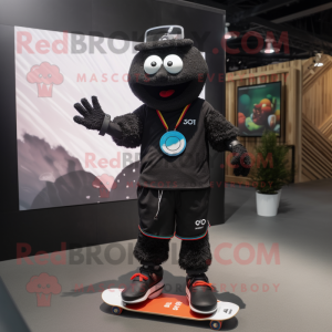 Black Skateboard mascotte...