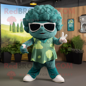 Teal Broccoli mascotte...