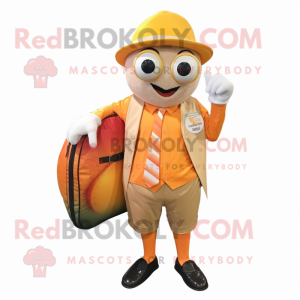 Oransje champagne maskot...