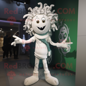 Witte Medusa mascotte...