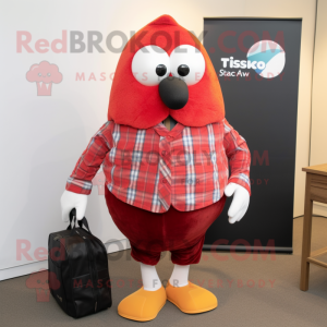 Rood Shakshuka mascotte...