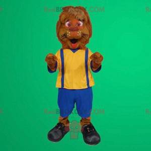 Lion maskot overall - Redbrokoly.com