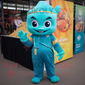 Costume de mascotte Teal...