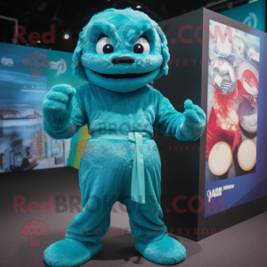 Costume de mascotte Teal...