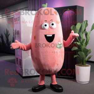 Pink Cucumber mascotte...