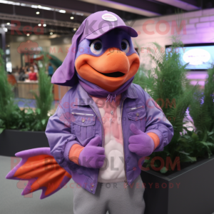 Lavendel zalm mascotte...