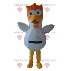 Gallo gallina mascota pájaro blanco naranja y amarillo -