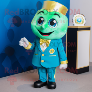 Cyan Pot Of Gold maskot...