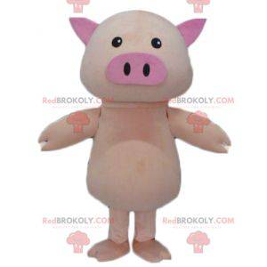 Mascote porco rosa grande e fofo - Redbrokoly.com