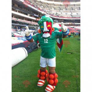 Mascota partidario masculino en los colores de Italia -