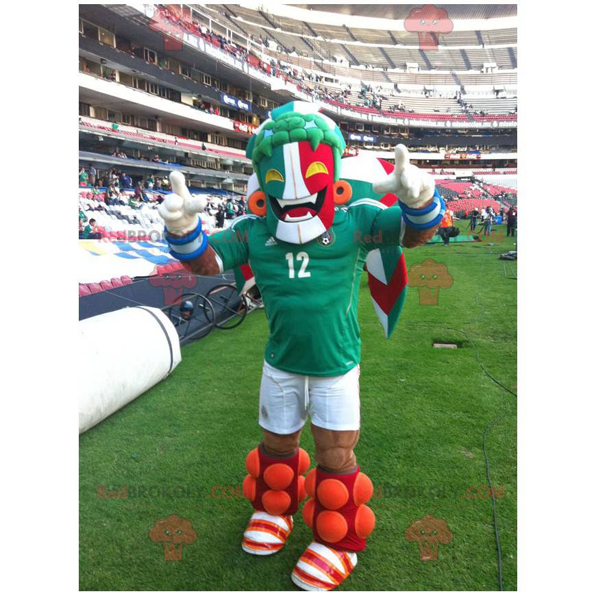 Male supporter mascot in the colors of Italy - Redbrokoly.com
