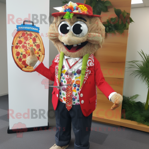  Pizza mascotte kostuum...