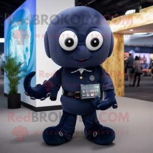 Navy Octopus maskot kostume...