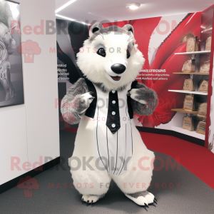 White Badger mascotte...