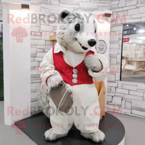 White Badger mascotte...