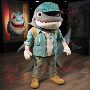 Cyan Megalodon mascotte...