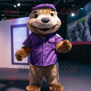 Purple Otter mascotte...