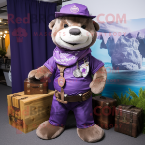 Purple Otter mascotte...